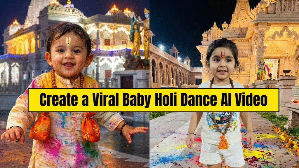 create a viral holi baby ai video