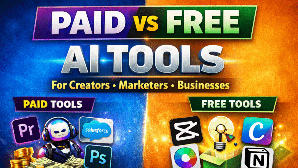 paid vs free ai tools