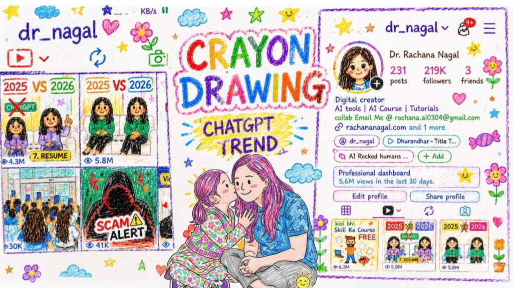 Crayon Drawing Instagram Trend Prompts