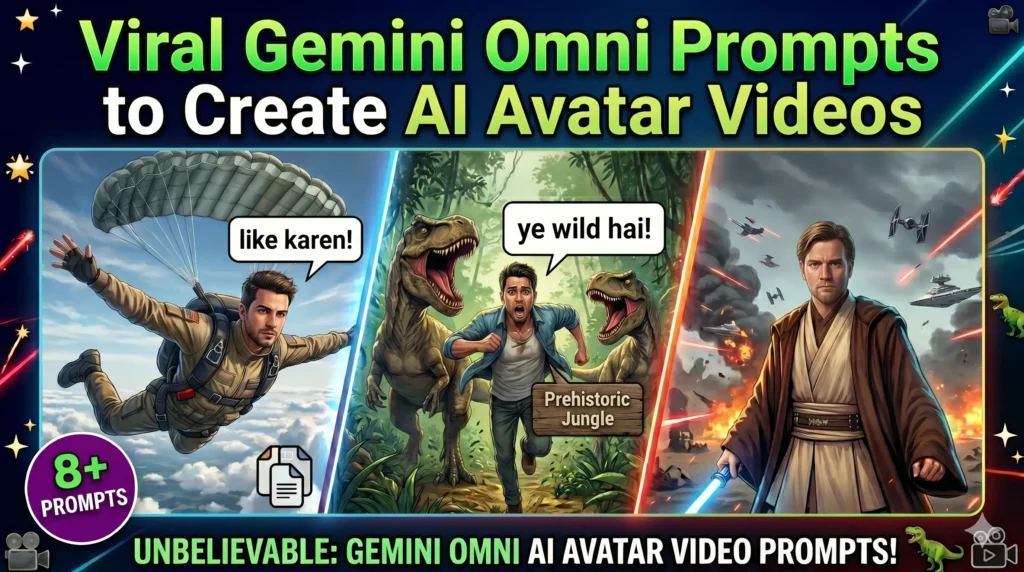 Viral Gemini Omni Prompts to Create AI Avatar Videos