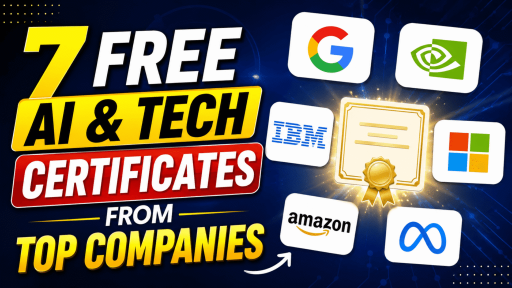 7 Free AI Courses By Top Companies